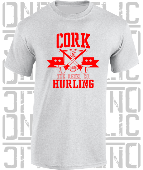 Crossed Hurls Hurling T-Shirt Adult