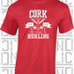 Crossed Hurls Hurling T-Shirt Adult - Cork