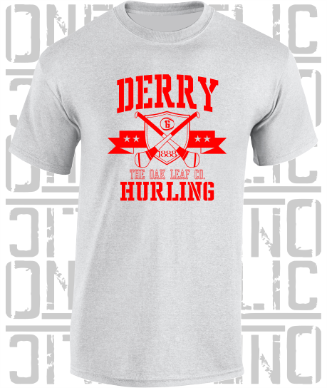 Crossed Hurls Hurling T-Shirt Adult