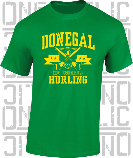 Crossed Hurls Hurling T-Shirt Adult - Donegal