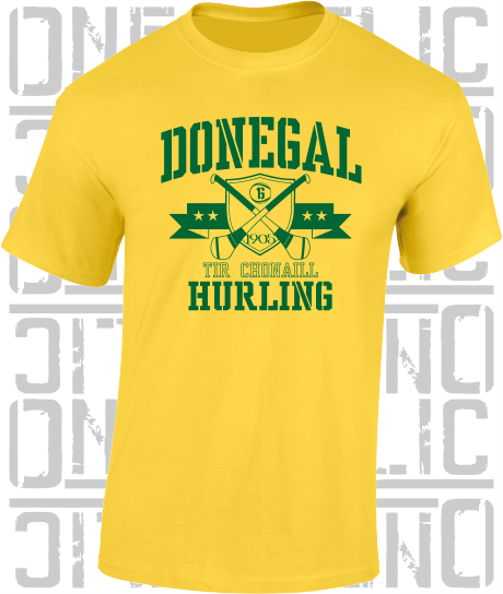 Crossed Hurls Hurling T-Shirt Adult - Donegal