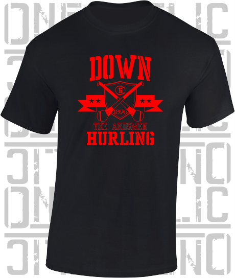 Crossed Hurls Hurling T-Shirt Adult