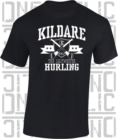 Crossed Hurls Hurling T-Shirt Adult - Kildare