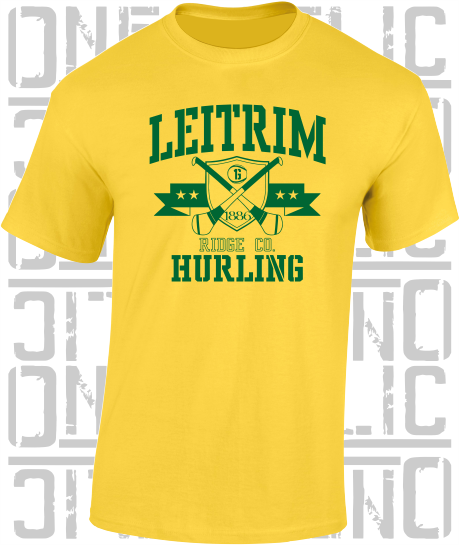 Crossed Hurls Hurling T-Shirt Adult