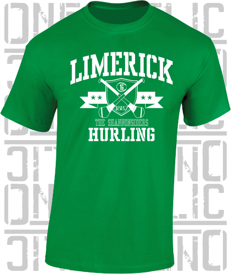 Crossed Hurls Hurling T-Shirt Adult