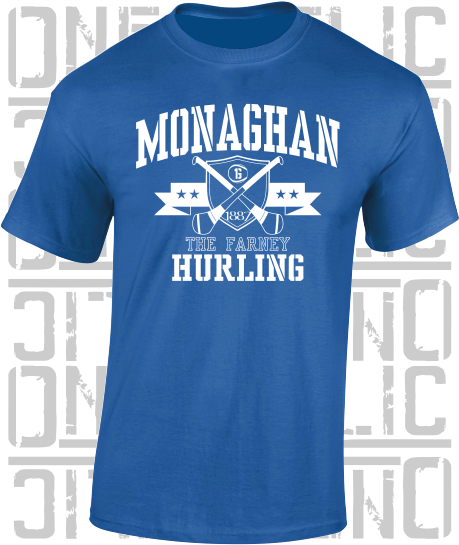 Crossed Hurls Hurling T-Shirt Adult - Monaghan