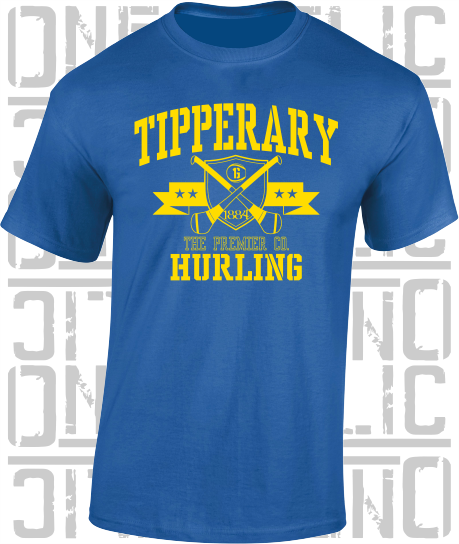 Crossed Hurls Hurling T-Shirt Adult - Tipperary