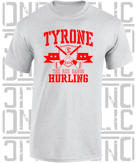 Crossed Hurls Hurling T-Shirt Adult - Tyrone