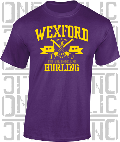 Crossed Hurls Hurling T-Shirt Adult - Wexford