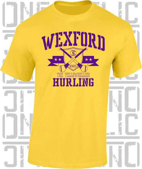 Crossed Hurls Hurling T-Shirt Adult - Wexford