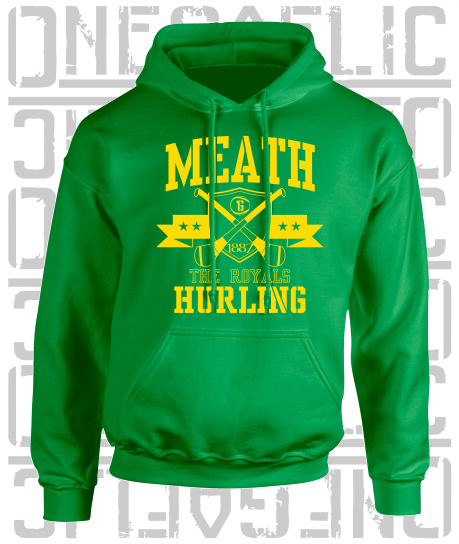 Crossed Hurls Hurling Hoodie - Adult - Meath