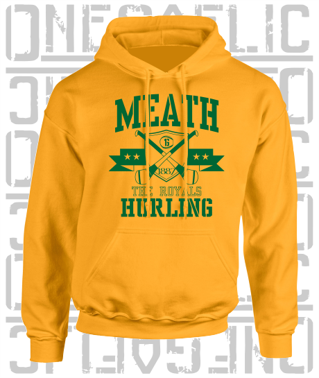 Crossed Hurls Hurling Hoodie - Adult - Meath