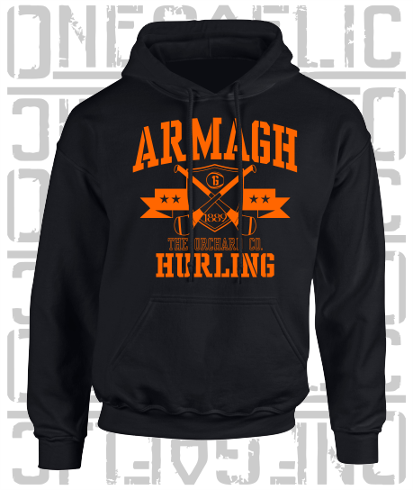 Crossed Hurls Hurling Hoodie - Adult - Armagh