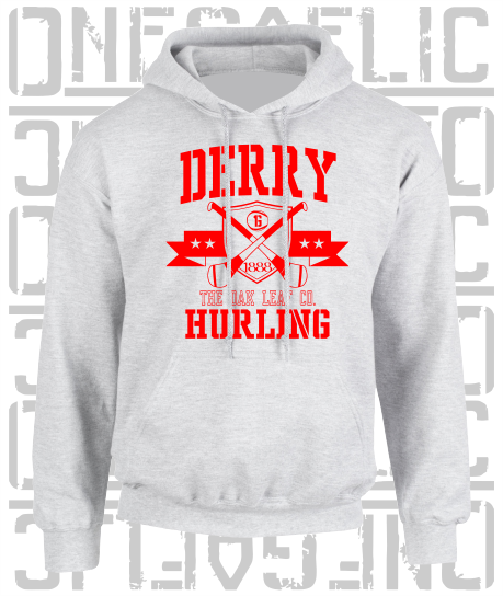 Crossed Hurls Hurling Hoodie - Adult - Derry