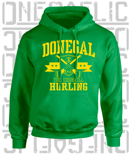 Crossed Hurls Hurling Hoodie - Adult - Donegal