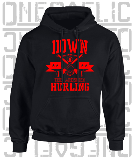 Crossed Hurls Hurling Hoodie - Adult - Down