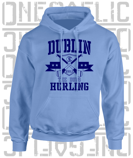 Crossed Hurls Hurling Hoodie - Adult - Dublin