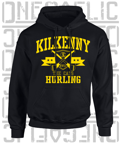 Crossed Hurls Hurling Hoodie - Adult - Kilkenny