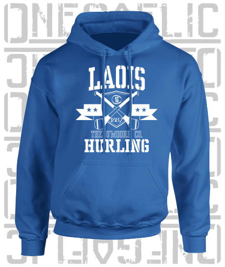 Crossed Hurls Hurling Hoodie - Adult - Laois