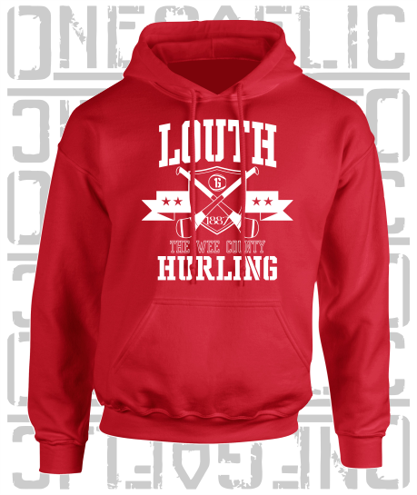 Crossed Hurls Hurling Hoodie - Adult - Louth