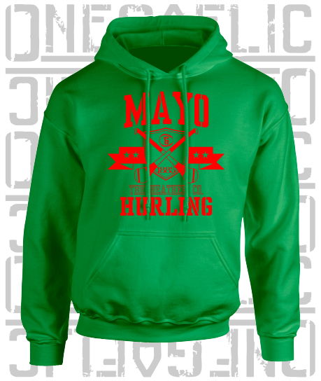 Crossed Hurls Hurling Hoodie - Adult - Mayo