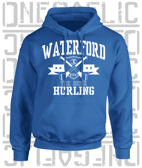 Crossed Hurls Hurling Hoodie - Adult - Waterford