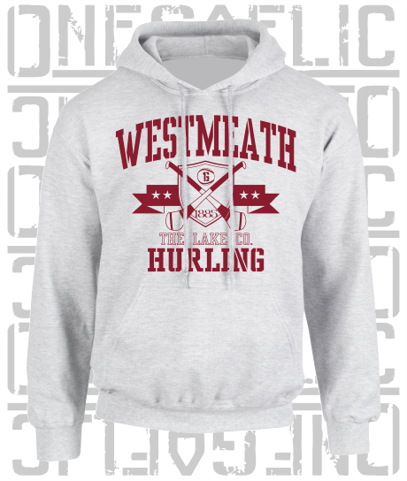 Crossed Hurls Hurling Hoodie - Adult - Westmeath