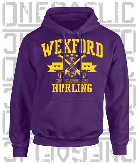 Crossed Hurls Hurling Hoodie - Adult - Wexford