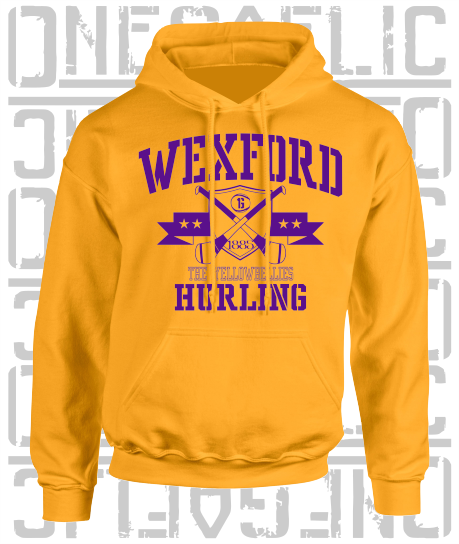 Crossed Hurls Hurling Hoodie - Adult - Wexford