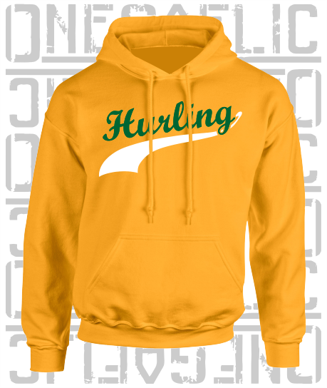 Hurling Swash Hoodie - Adult - Offaly