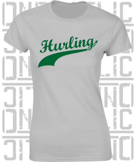 Hurling Swash - Ladies Skinny-Fit T-Shirt - Fermanagh