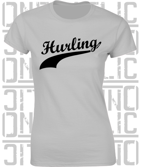 Hurling Swash - Ladies Skinny-Fit T-Shirt - Kildare