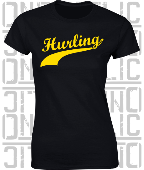Hurling Swash - Ladies Skinny-Fit T-Shirt - Kilkenny