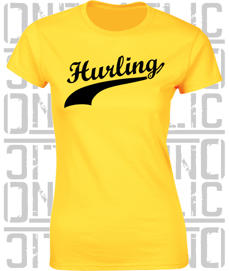 Hurling Swash - Ladies Skinny-Fit T-Shirt - Kilkenny
