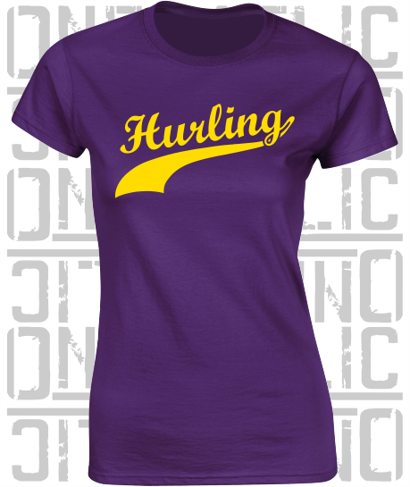 Hurling Swash - Ladies Skinny-Fit T-Shirt - Wexford