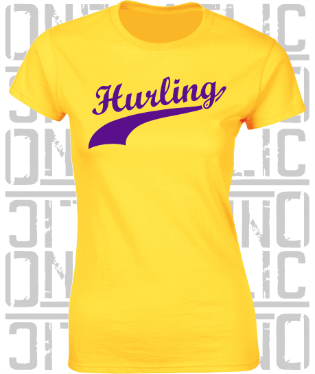 Hurling Swash - Ladies Skinny-Fit T-Shirt - Wexford