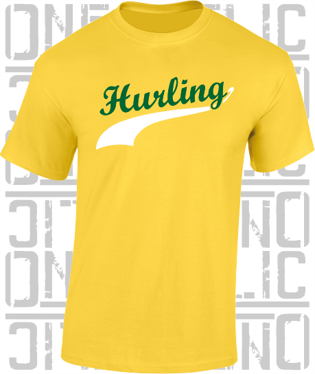 Hurling Swash T-Shirt - Adult - Offaly