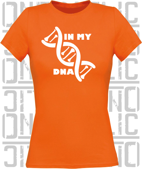In My DNA Hurling / Camogie Ladies Skinny-Fit T-Shirt - Armagh