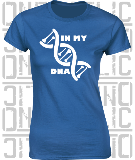 In My DNA Hurling / Camogie Ladies Skinny-Fit T-Shirt - Cavan