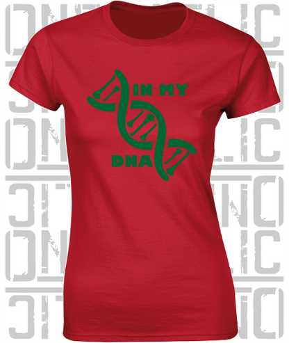 In My DNA Hurling / Camogie Ladies Skinny-Fit T-Shirt - Mayo