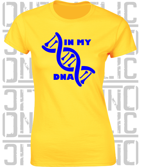 In My DNA Hurling / Camogie Ladies Skinny-Fit T-Shirt - Tipperary