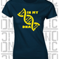 In My DNA Hurling / Camogie Ladies Skinny-Fit T-Shirt - Antrim