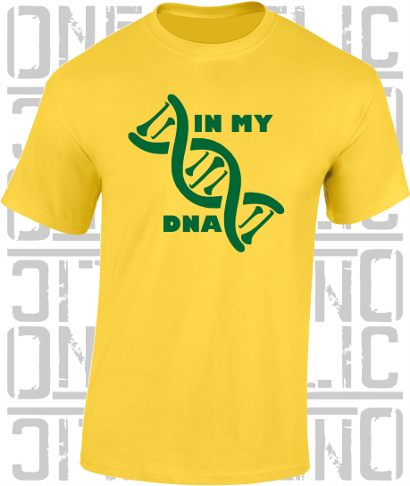 In My DNA Hurling / Camogie T-Shirt - Adult - Leitrim