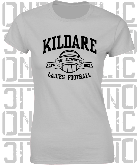 Ladies Gaelic Football T-Shirt - Ladies Skinny-Fit - All Counties Available