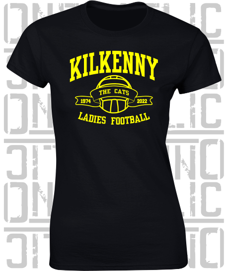 Ladies Gaelic Football T-Shirt - Ladies Skinny-Fit - All Counties Available