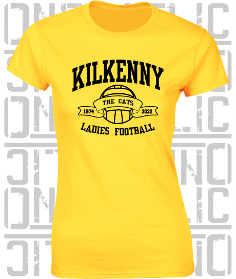 Ladies Football - Gaelic - Ladies Skinny-Fit T-Shirt - Kilkenny