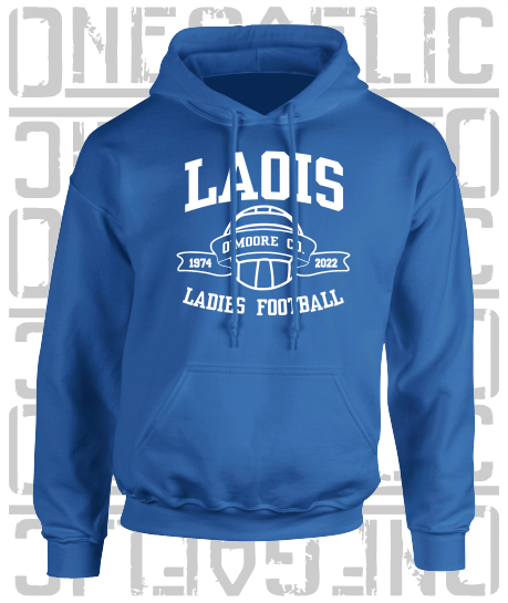 Ladies Football - Gaelic - Adult Hoodie - Laois