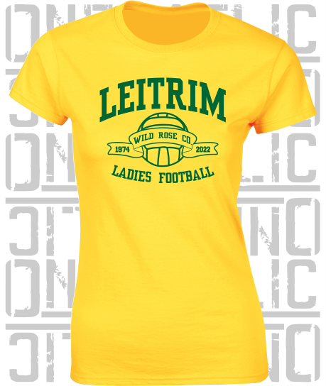 Ladies Gaelic Football T-Shirt - Ladies Skinny-Fit - All Counties Available