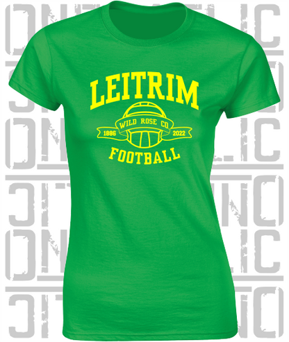 Football - Gaelic - Ladies Skinny-Fit T-Shirt - Leitrim