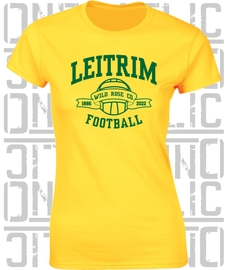 Football - Gaelic - Ladies Skinny-Fit T-Shirt - Leitrim